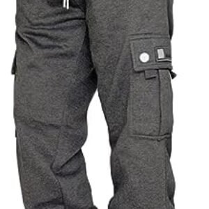 Mens Joggers Waist Color Sports Hat Multi Woven Pocket Foot Rope Solid Pants Street Cargo Tie Mens Work Pants for