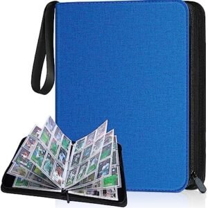 900 Pockets Card Binder, Trading Card Album Display Holder, PU Cover Zip Binder for Cards, Durable Card Holder Album for YuGiOh, MTC, TCG, Game Cards & Sports Cards