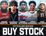 Buy Stock: Five Texas Wide Receivers