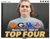 Four programs at the top for Rivals100 offensive line recruit Mason Short